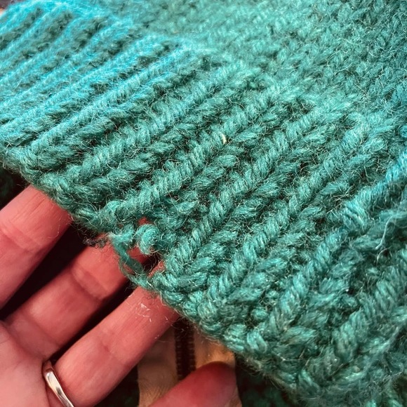 Hunting Scene Knit Cardigan - Green and Cream - Picture 5 of 13